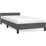  Okvir za krevet bez madraca tamnosivi 80x200 cm baršunasti | shoptok.hr
