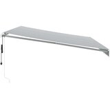 Tenda na automatsko uvlačenje antracit i bijela 500 x 350 cm | shoptok.hr