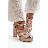 Maciejka Women's Leather High Heel Sandals Cijene