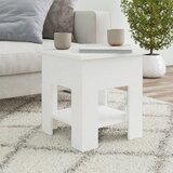 vidaXL stolić za kavu visoki sjaj bijeli 40x40x42 cm konstruirano drvo Cijene