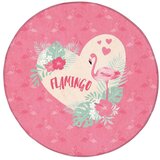  3D prostirka-tepih "Flamingosi" (prečnik 100 cm) | Eponuda.com