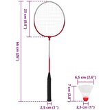  Set za badminton s 4 reketa i mrežom 620 x 151 cm | shoptok.hr