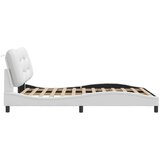  Okvir za krevet s uzglavljem bijeli 140x200 cm od umjetne kože | shoptok.hr