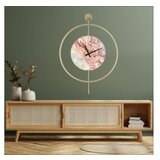 WALLXPERT dekorativni metalni zidni sat mclock 00116 zlatna boja | ePonuda.com