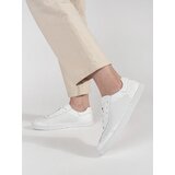 GOODIN White openwork sneakers made of natural leather | Shoptok.si
