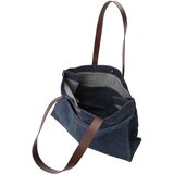 Levi's Nakupovalna torba 'HERITAGE ALL DAY' moder denim / temno rjava | Shoptok.si