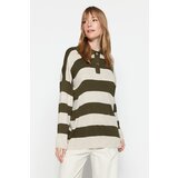 Trendyol Sweater - Khaki - Regular Cene