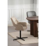 MID.YOU NASLANJAČ, les, kovina, tekstil rjavosiva | Shoptok.si