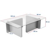 Hanah home Klubska mizica Varin (Antracit) | Shoptok.si