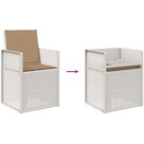  Vrtni set za objed 9 kom. Bijela i sivosmeđa PP | shoptok.hr