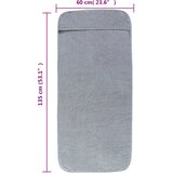  Ručnici za plažu 2 kom sivi 60 x 135 cm od tkanine 400 GSM | shoptok.hr