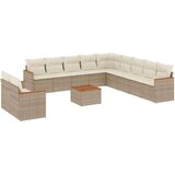 12-dijelni set vrtnih sofa od poliratana s jastucima bež | shoptok.hr