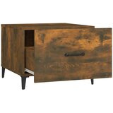  Stolići za kavu s metalnim nogama 2 kom boja hrasta 50x50x40 cm | Shoptok.si