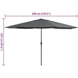 Vrtni suncobran s metalnim stupom 390 cm antracit | shoptok.hr