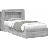  Okvir kreveta s pohranom s uzglavljem Siva Sonoma 80 x 200 cm | shoptok.hr
