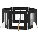  Vrata za pse s postoljem 6 pcs Crni hrast 60 x 60 cm | shoptok.hr
