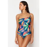 Trendyol Tropical Patterned One-Shoulder Tie Regular Swimsuit | Eponuda.ba