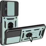 AVIZAR Ovitek Redmi 15C, odporen na udarce, z drsnim pokrovom kamere, kovinskim obročem in stojalom, Svetlo zelena, (5000190464) | Shoptok.si