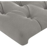  Posteljno vzglavje svetlo sivo 83x16x118/128 cm žamet, (20793125) | Shoptok.si