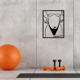 Wallity Zidna dekoracija Djevojka s tetovažom leptira, 40 x 52 cm, Crna | Eponuda.ba