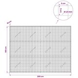  Gabion s žicom debljine 3 5 mm i mrežom 5x5 cm 200x10x150 cm - 10 cm 150 cm 200 cm | shoptok.hr