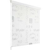 vidaXL Rolo zastor za tuš 120 x 240 cm s raznim natpisima Cijene
