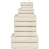vidaXL 12-dijelni set ručnika krem 360 gsm 100 % pamuk | shoptok.hr