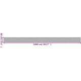  Tepih pravokutni sivi 60 x 1000 cm od bambusa | shoptok.hr