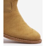Resti Cowboy boots on an indoor wedge in camel Bluestone - Footwear 1 | shoptok.hr