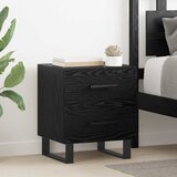 vidaXL Noćni ormar Crni hrast 40 x 35 x 47.5 cm Konstruirano drvo Cijene