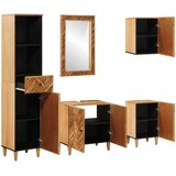  Set ormarića za kupaonicu s ladicama 5 pcs Čvrsto drvo manga | Eponuda.com