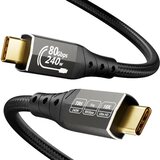 E-green Kabl USB4 V2.0 USB C-CM/M Thunderbolt 5/4, 80Gbps/PD 16K@60Hz 8K@120Hz, 2m, crni | Eponuda.com