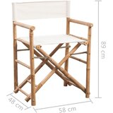  Sklopiva Redateljska Stolica 2 kom od Bambusa i Platna | shoptok.hr