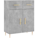 Maison Chic Komoda - Predalnik betonsko siva 69,5x34x90 cm inženirski les, (21718941) | Shoptok.si