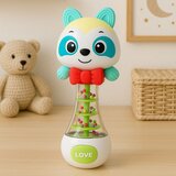 Zvečka za bebe s medvjedićem i šarenim lopticama 17 cm | Shoptok.si