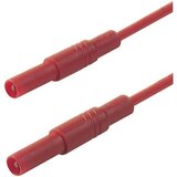 SKS Hirschmann 4 mm safety test lead\, 2x straight plugs\, 2\,5 mm²\, 50 cm, (20423175) Cene