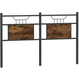  Posteljno vzglavje dimljeni hrast 137 cm inž. les in jeklo, (21829227) | Shoptok.si