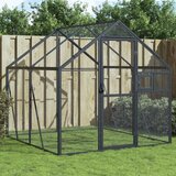 vidaXL Ptičnica antracitna 1,79x2x1,85 m aluminij | Shoptok.si