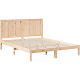  Dugi okvir kreveta bez madraca 140 x 220 cm masivno drvo | shoptok.hr