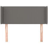  Uzglavlje s ušima sivo 103x16x78/88 cm od umjetne kože | Eponuda.ba