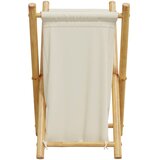 Košara za rublje krem bijela 41,5 x 36 x 63,5 cm od bambusa | Eponuda.com