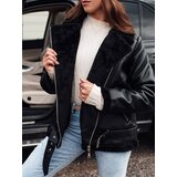 DStreet Women's NORFDIMA leather jacket with fur black | Shoptok.si