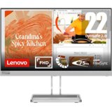 Lenovo monitor L22i-40 21.5"/IPS/1920x1080/75Hz/4ms/VGA,HDMI/FreeSync/siva 67AEKACBEU cene