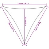  Jedro za sjenilo od terakote 2x2x2 m 100% poliester oxford | shoptok.hr