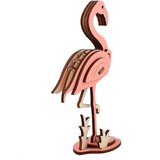 3d drvena slagalica - FLAMINGO