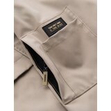 Ombre Functional men's transitional jacket with hood - beige | Shoptok.si