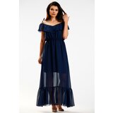 Awama Woman's Dress A573 Navy Blue Cijene