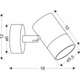 Candellux Lighting Crna/u zlatnoj boji zidna lampa Tobi – | shoptok.hr