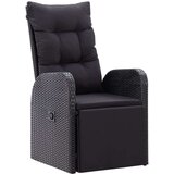 vidaXL 7-dijelni vrtni blagovaonski set s jastucima crni od poliratana | shoptok.hr