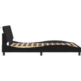  Okvir kreveta s LED-om bez madraca Hanko crni 120 x 200 cm baršunasti | shoptok.hr